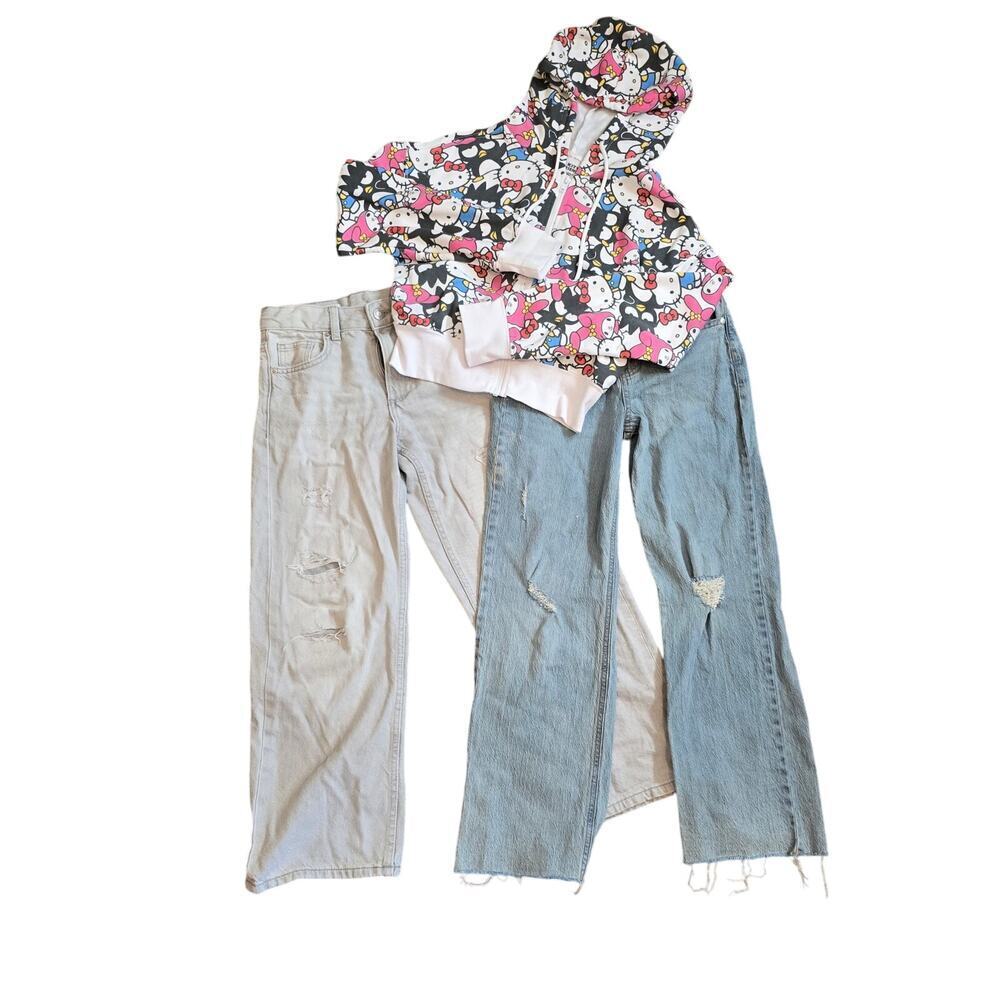 Girls Kids Denium Pant Set sz 9-12, XS